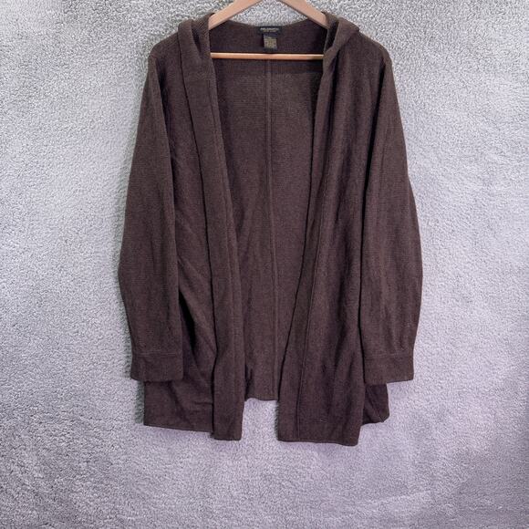 Sweaters - Philosophy by Dane Lewis 100% cashmere Long cardigan women’s XL heather brown